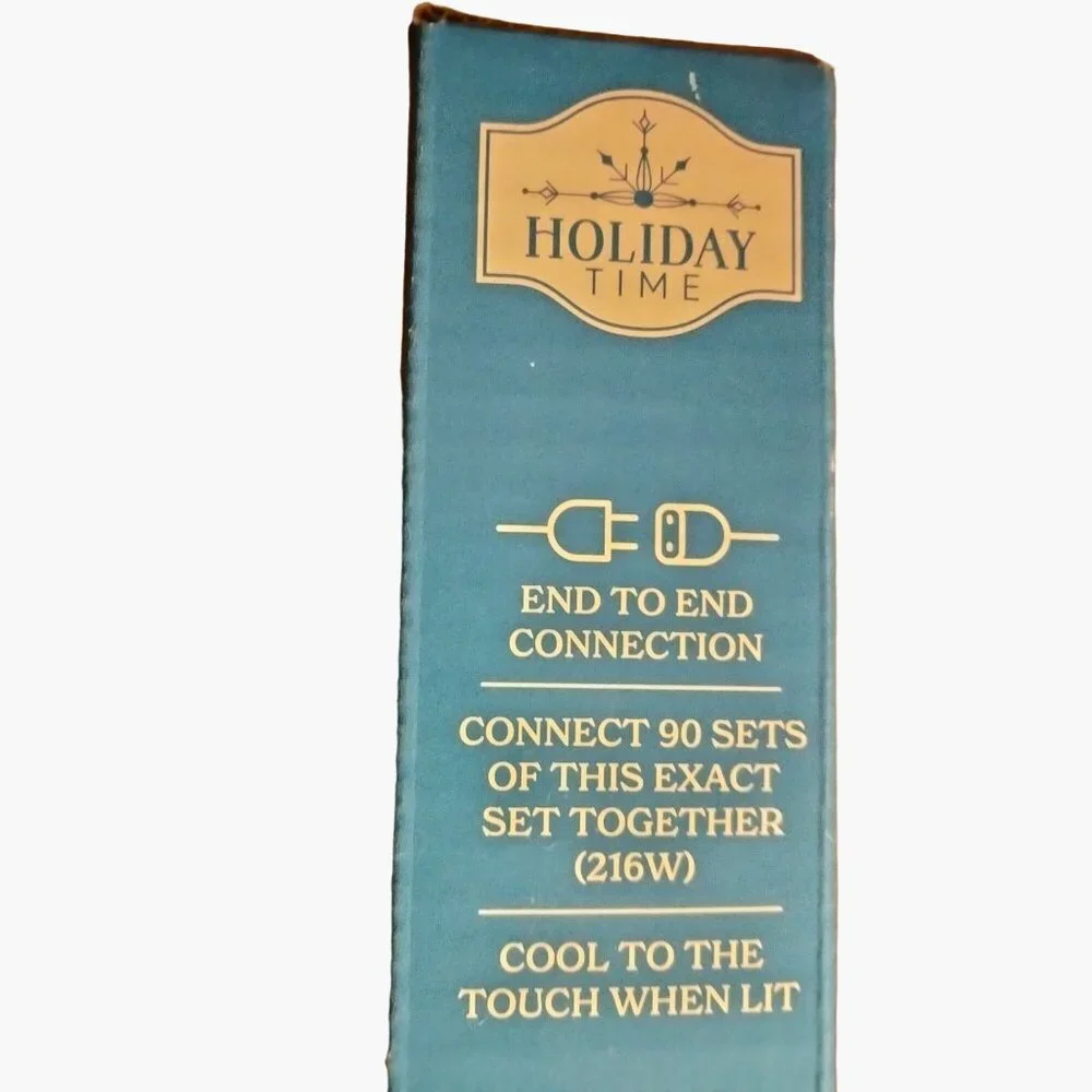 Holiday Time Multicolor Lights indoor Outdoor 50 ct Wedding Patio Green cord LED